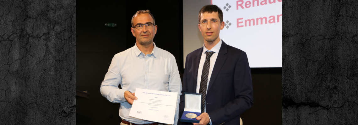 Emmanuel Rozière wins the 2022 AFGC (French Civil Engineering Association) prize